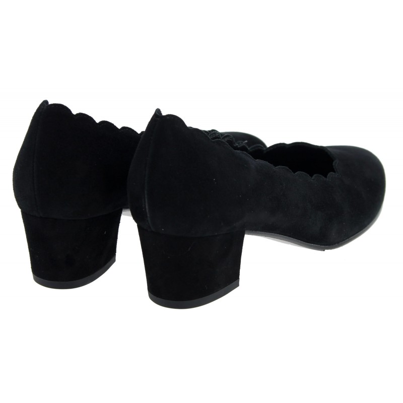Escarpins Bally En Daim Noir - Taille 39 (UK 6), Talon Bas, Occasion Immaculée